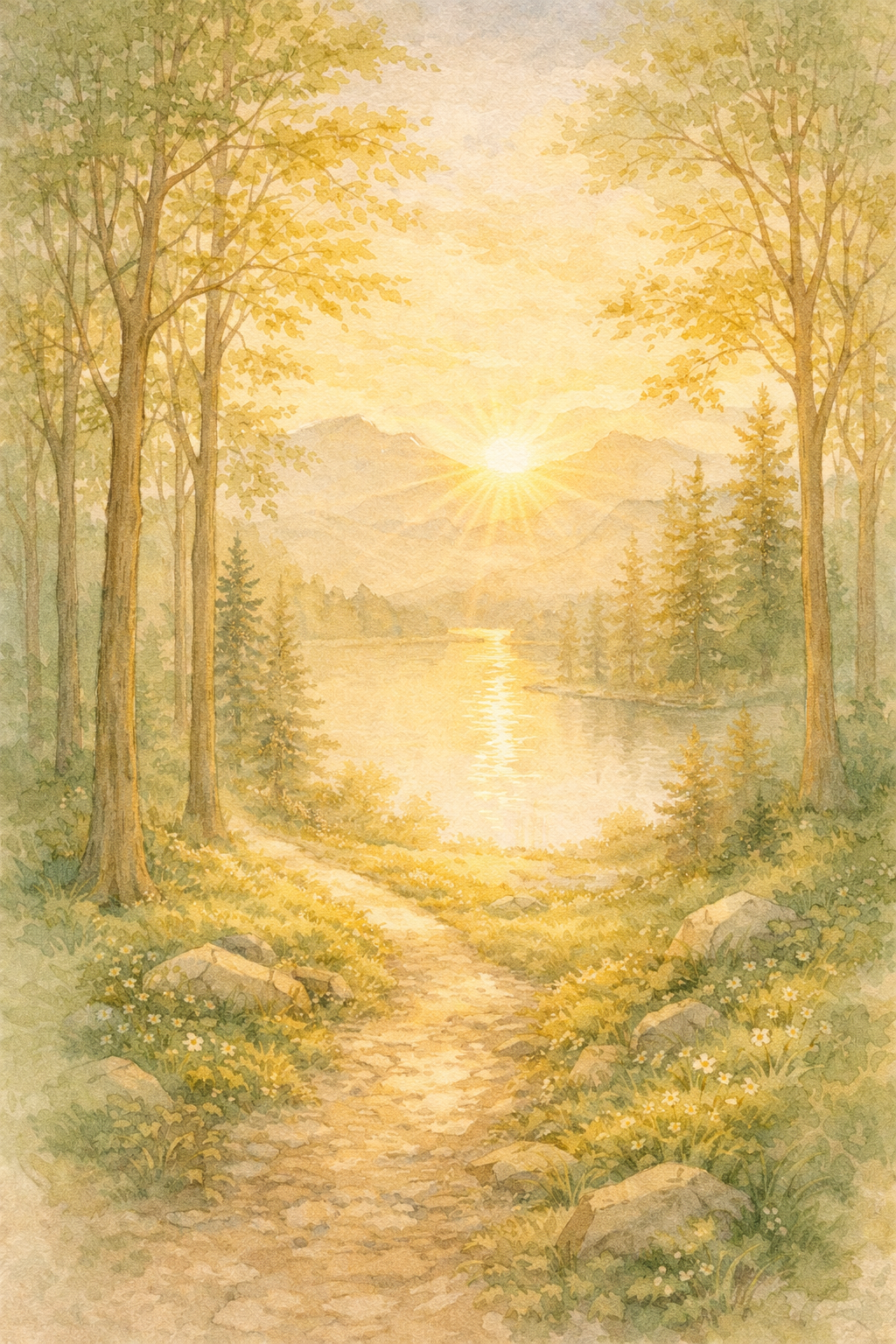 illustration forêt lumineuse en Savoie – naissance de Mille Chemins de Nature 2022