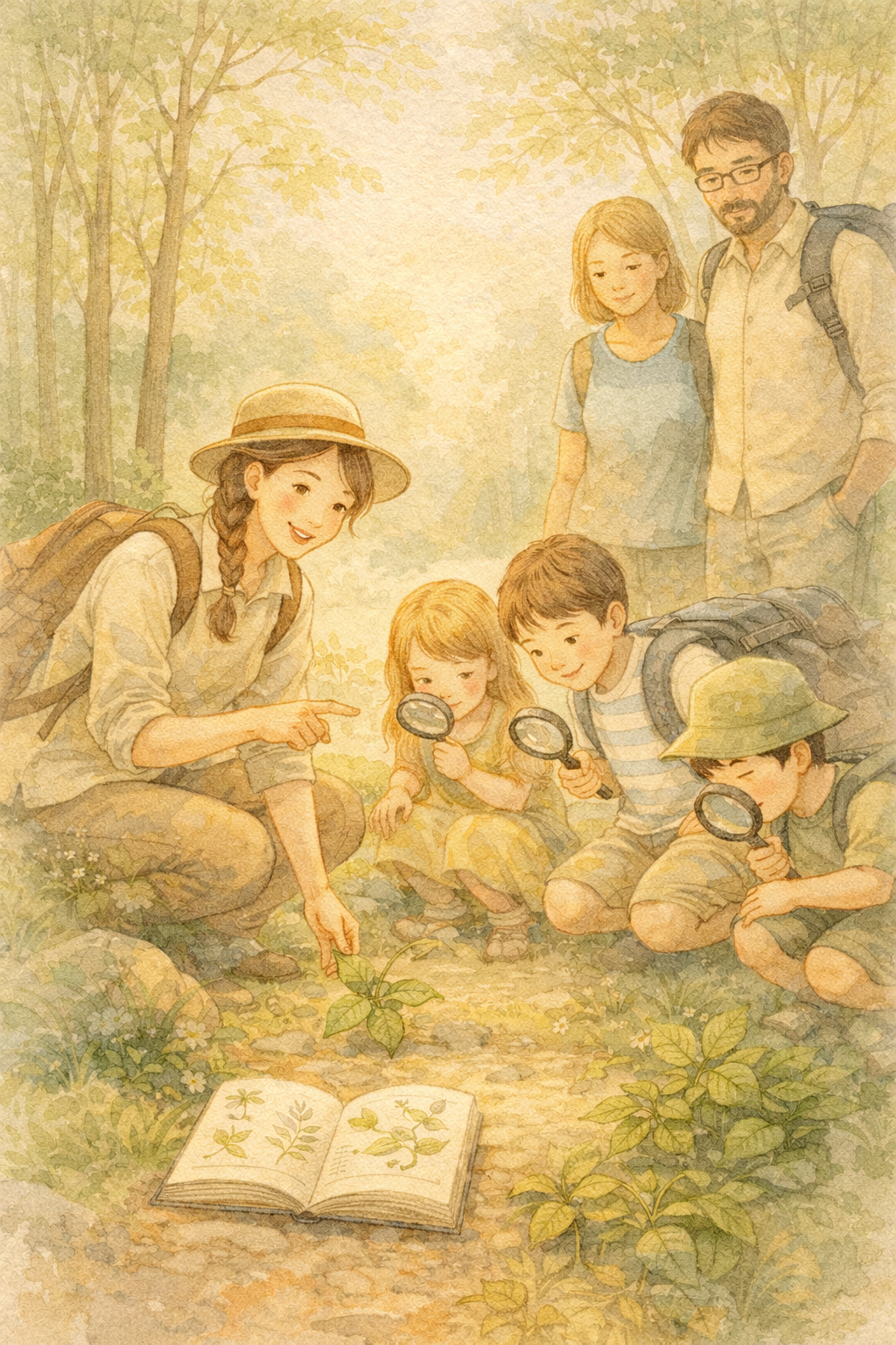 approche pédagogique nature en famille – ateliers nature créatifs Savoie