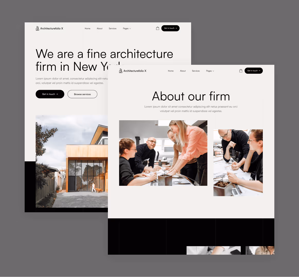 Architecture X - 15 Pages Included - Architecture Webflow Template