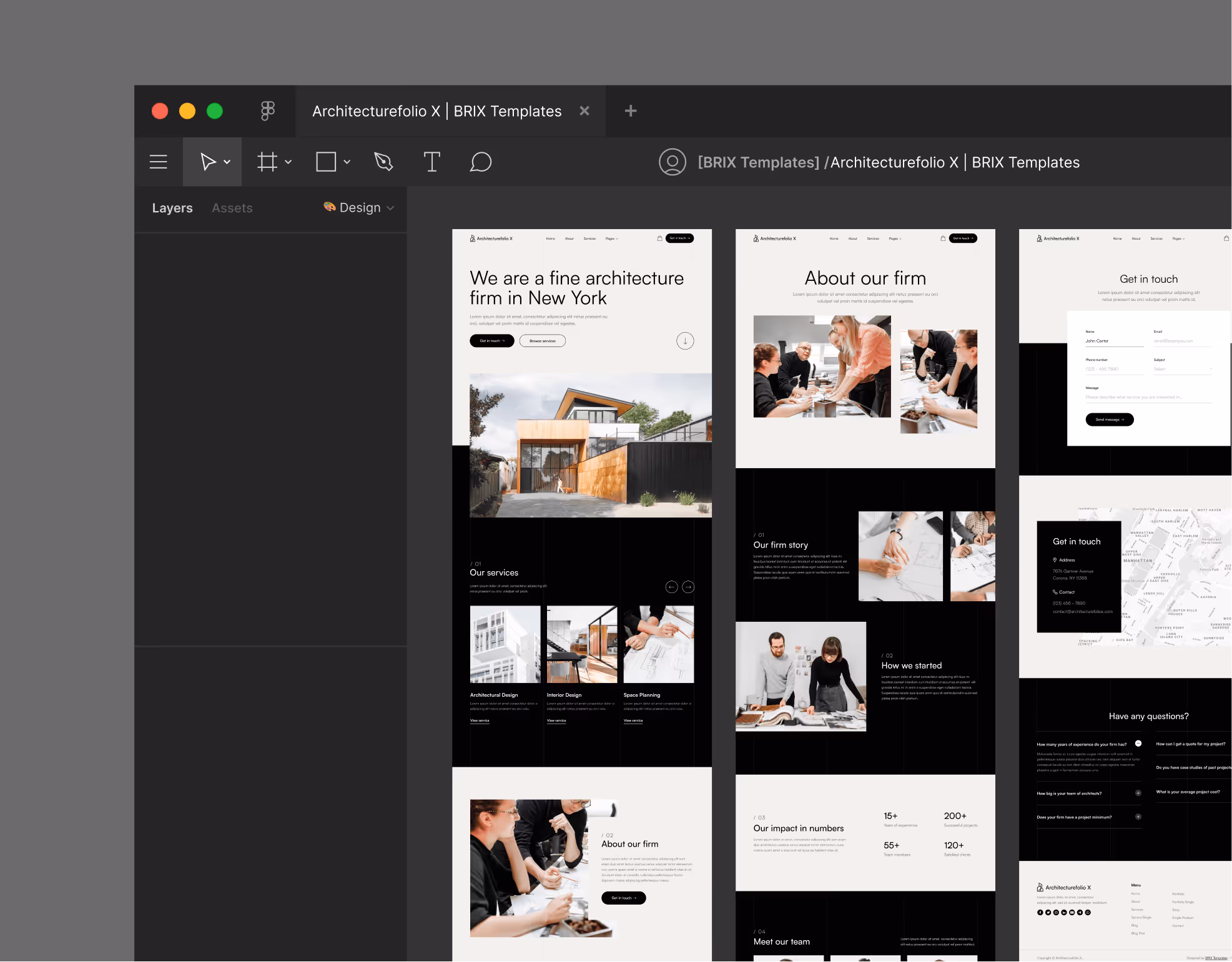 Architecture X - Figma File Included - Architecture Webflow Template