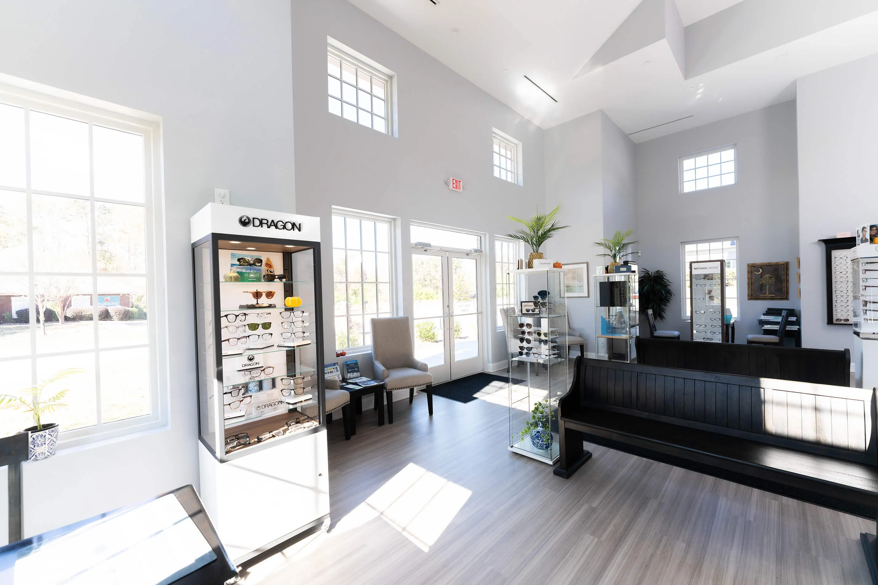 Professional Optometry Space Featuring Sleek Design And Ample Lighting