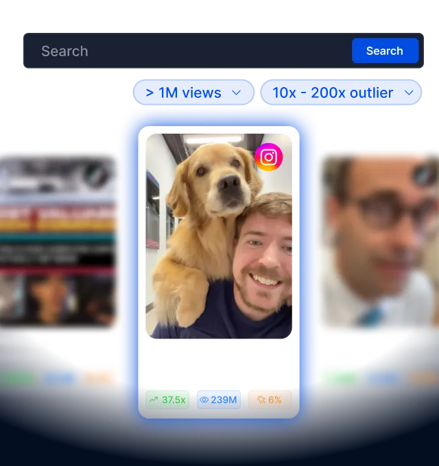 Easily find viral videos for any topic 