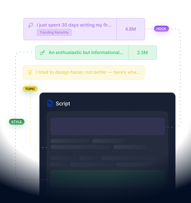Write viral video scripts in seconds