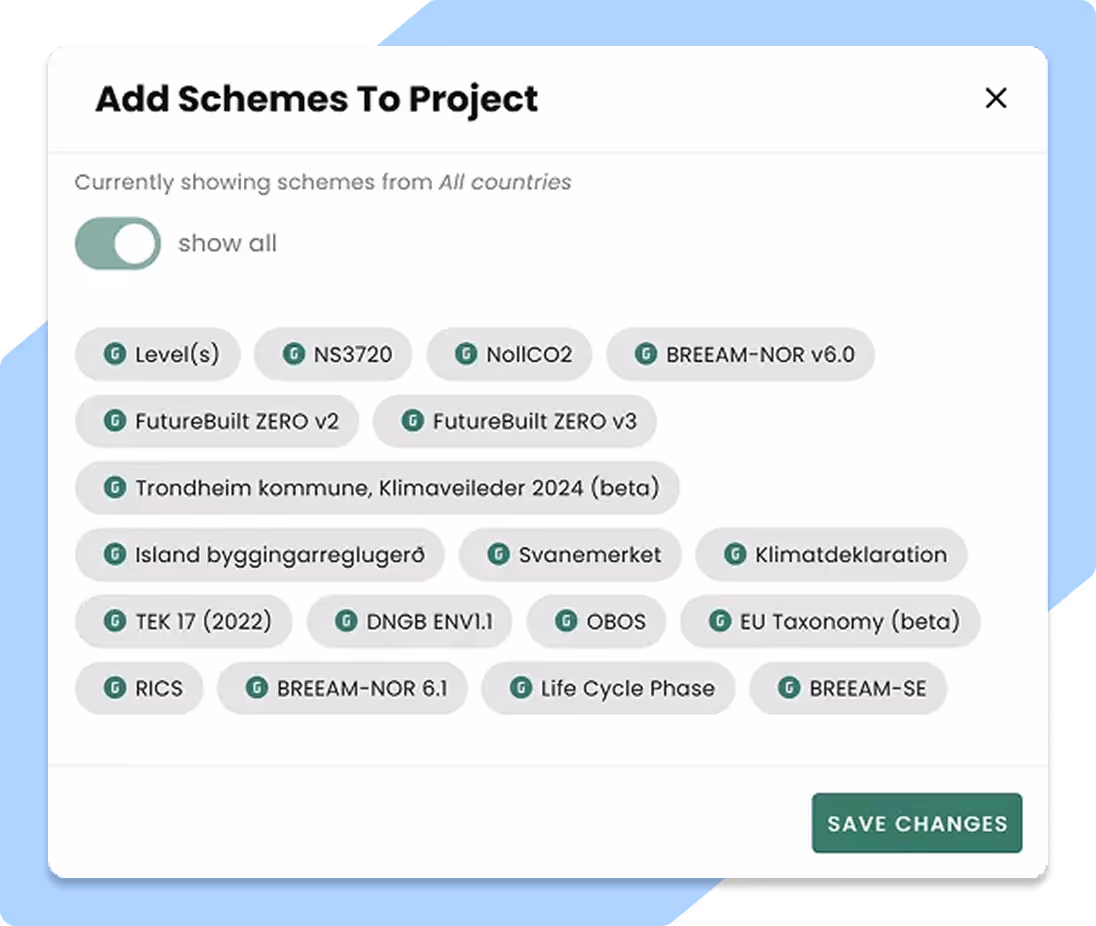 App functionality: Switch between schemes whenever you want, in the same project