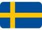 Flag of Sweden featuring a yellow Nordic cross on a blue background.