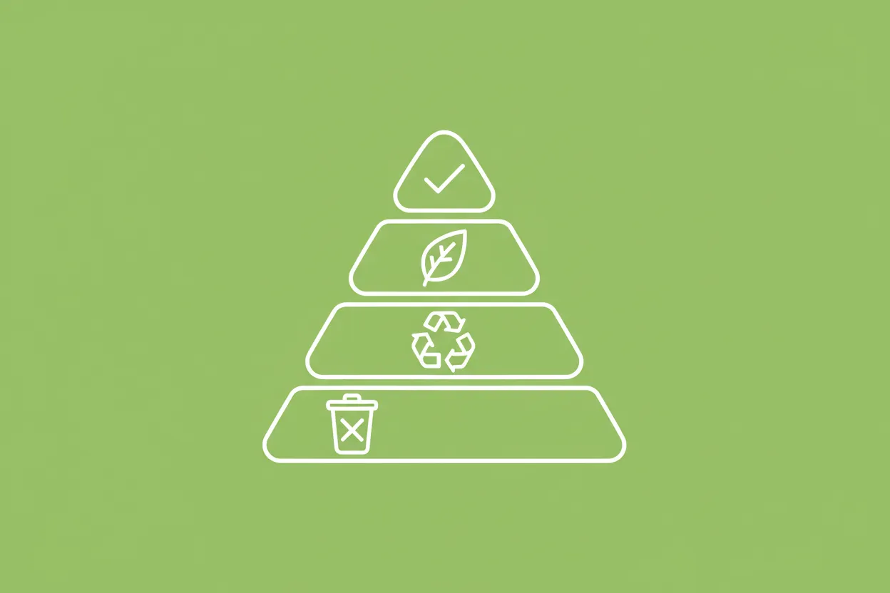 What is waste hierarchy calculation?