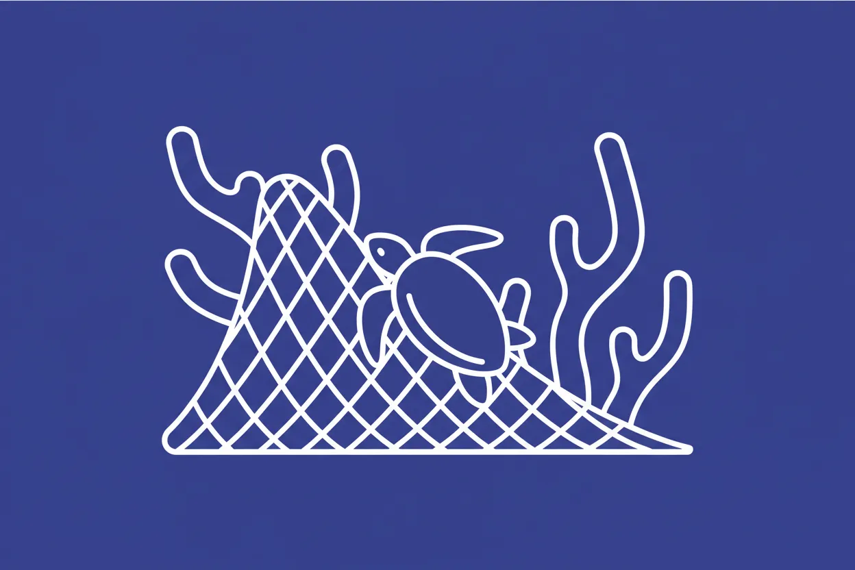 What is fishing gear containing plastic?