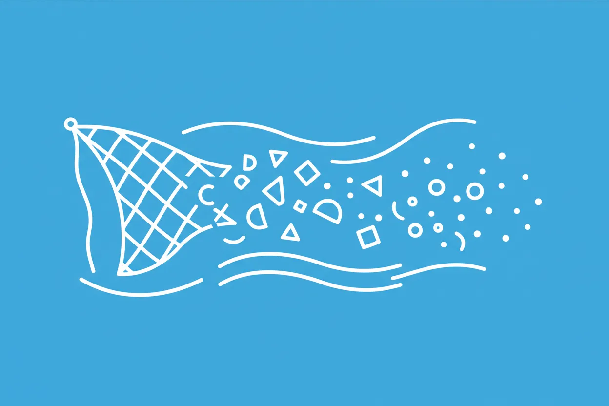 What are marine microplastics from fishing gear?