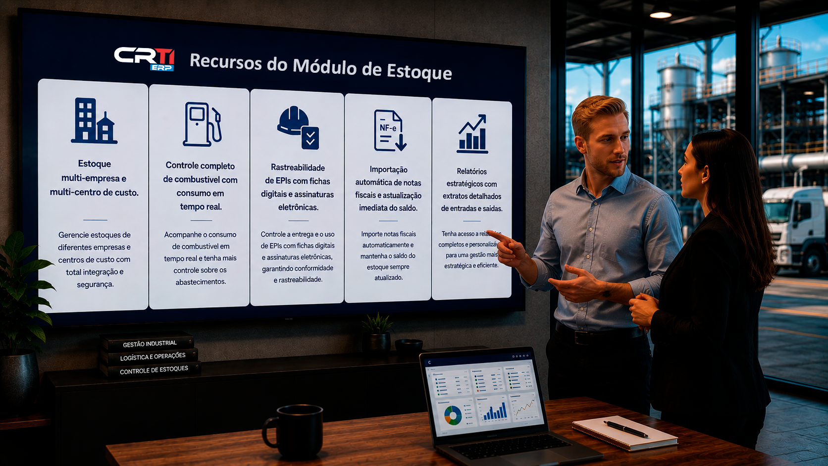 Gestão de estoque completa e integrada no CRTI ERP