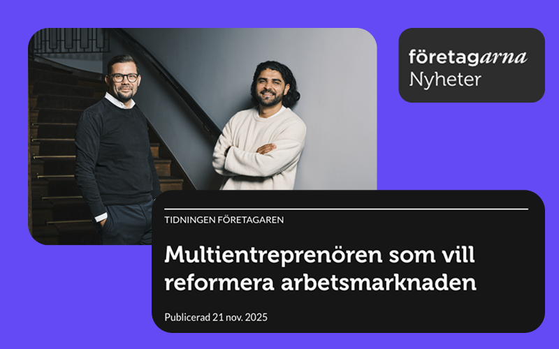 Tahero Nori möter Företagarnas VD om arbetsmarknadsreform