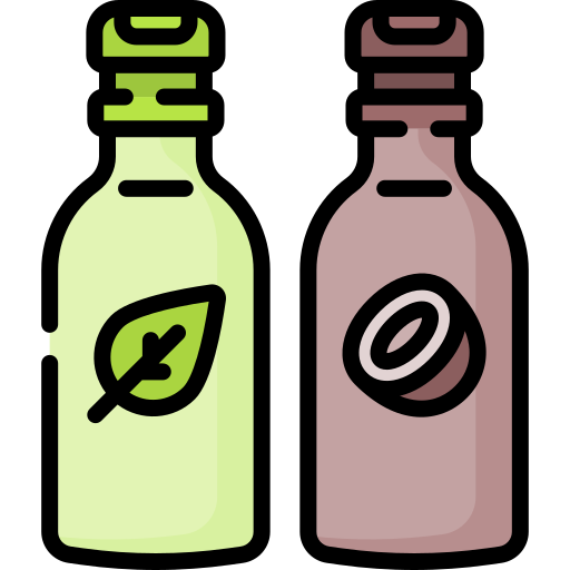 Herbal shampoo and conditioner icon