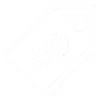 Icon of a price tag with a dollar sign inside on a white background.