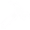 Icon of a hammer with a gray handle and black claw head.