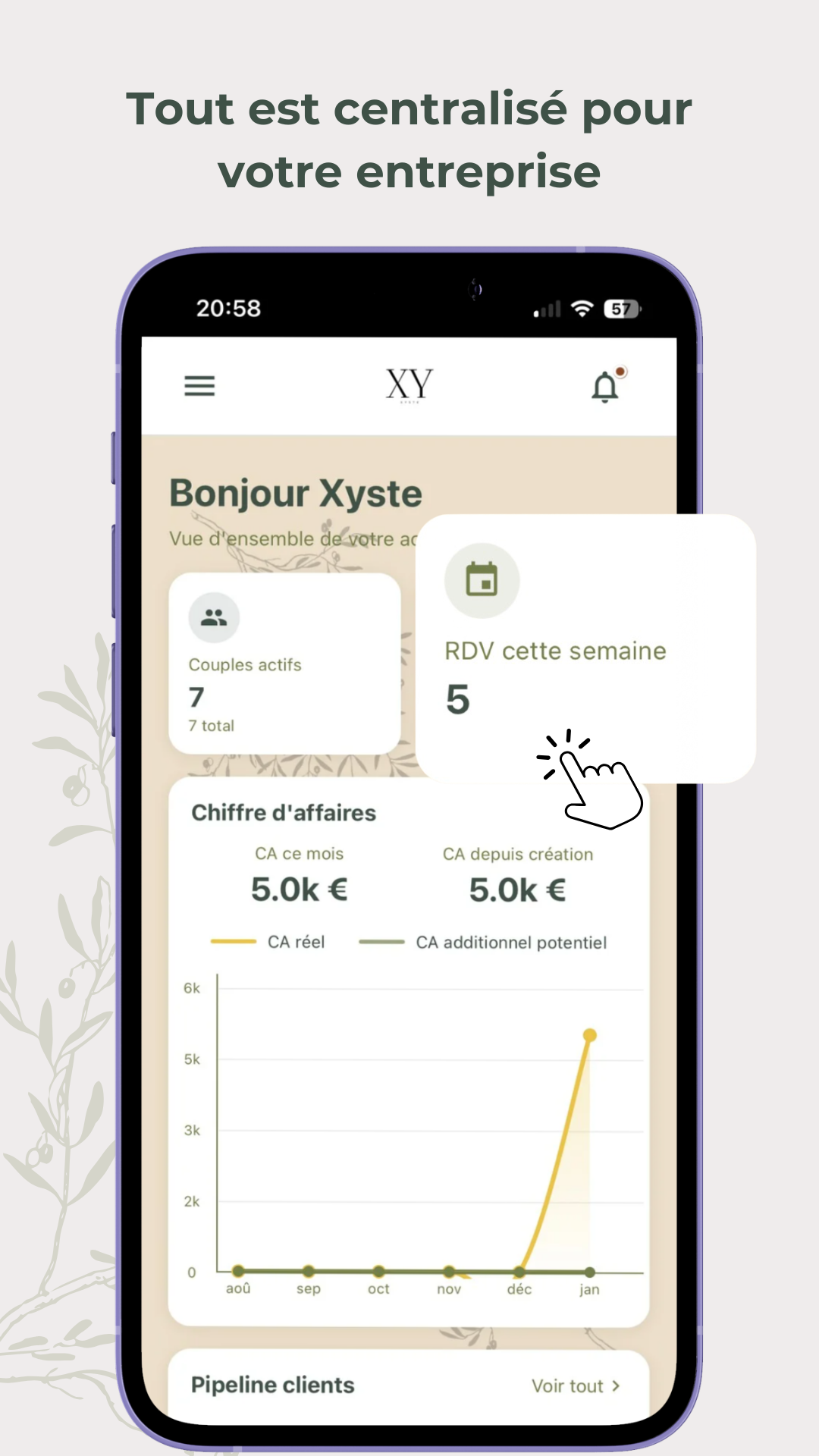 Agenda mariage - App Xyste
