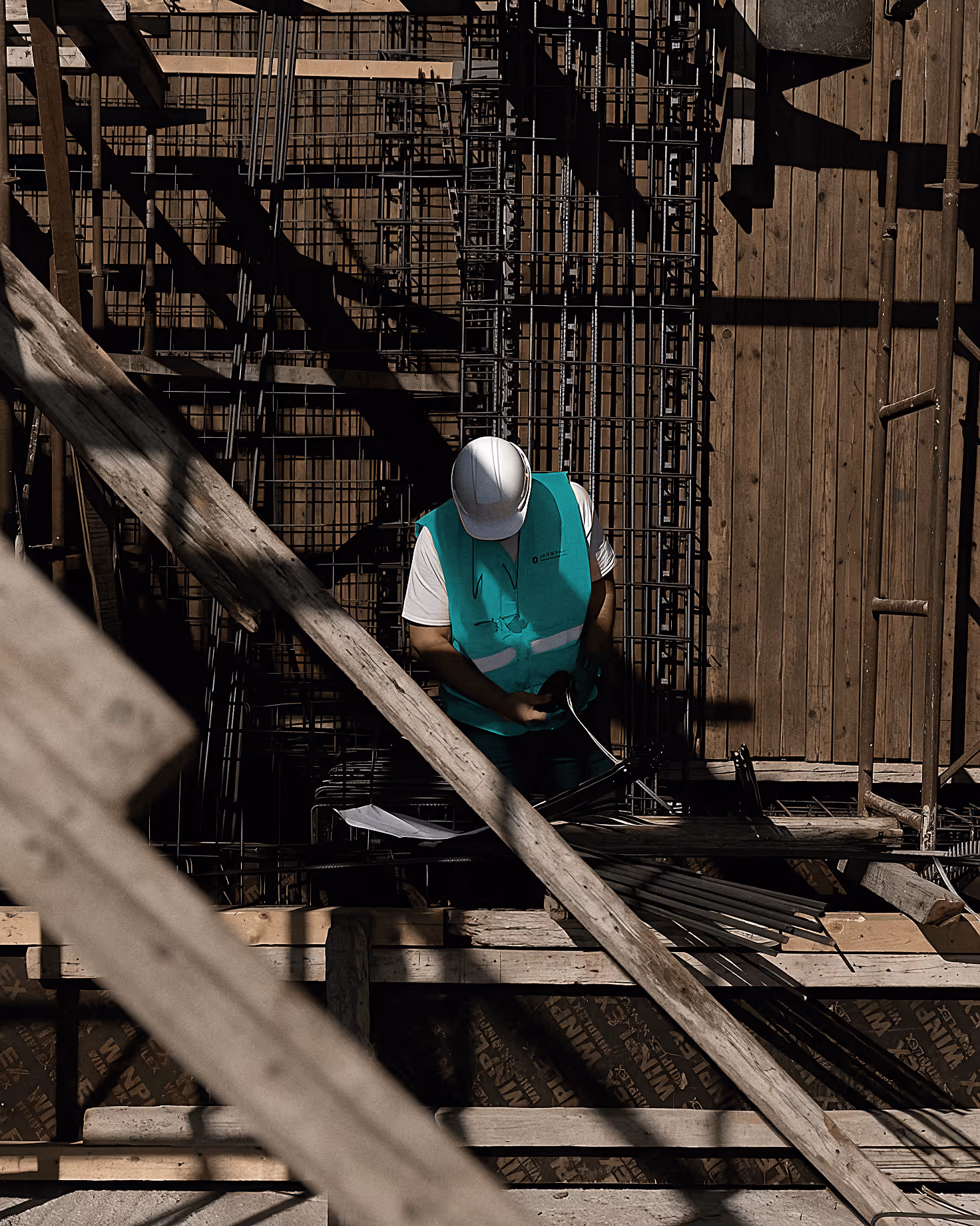 construction worker on sight
