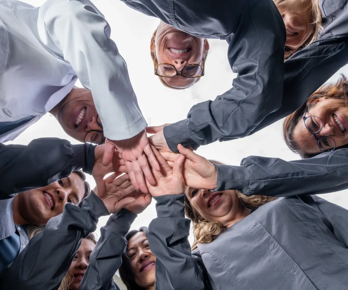 Team hands on 