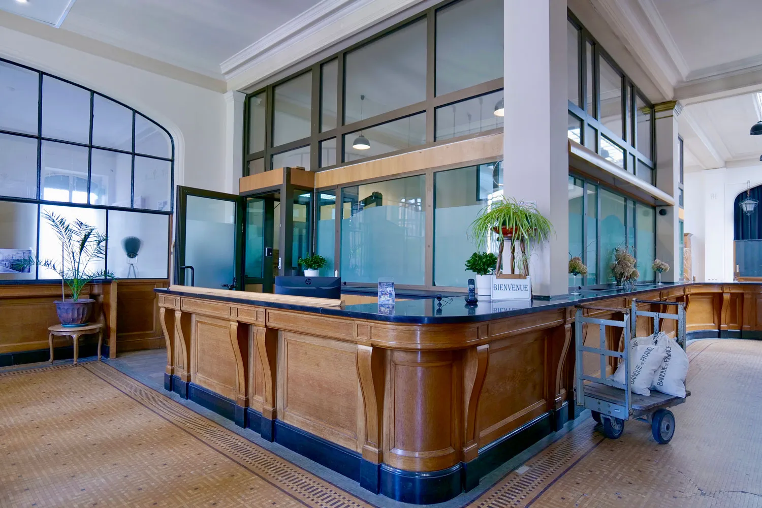 Guichet d'accueil des locaux de Histogame à Abbeville.