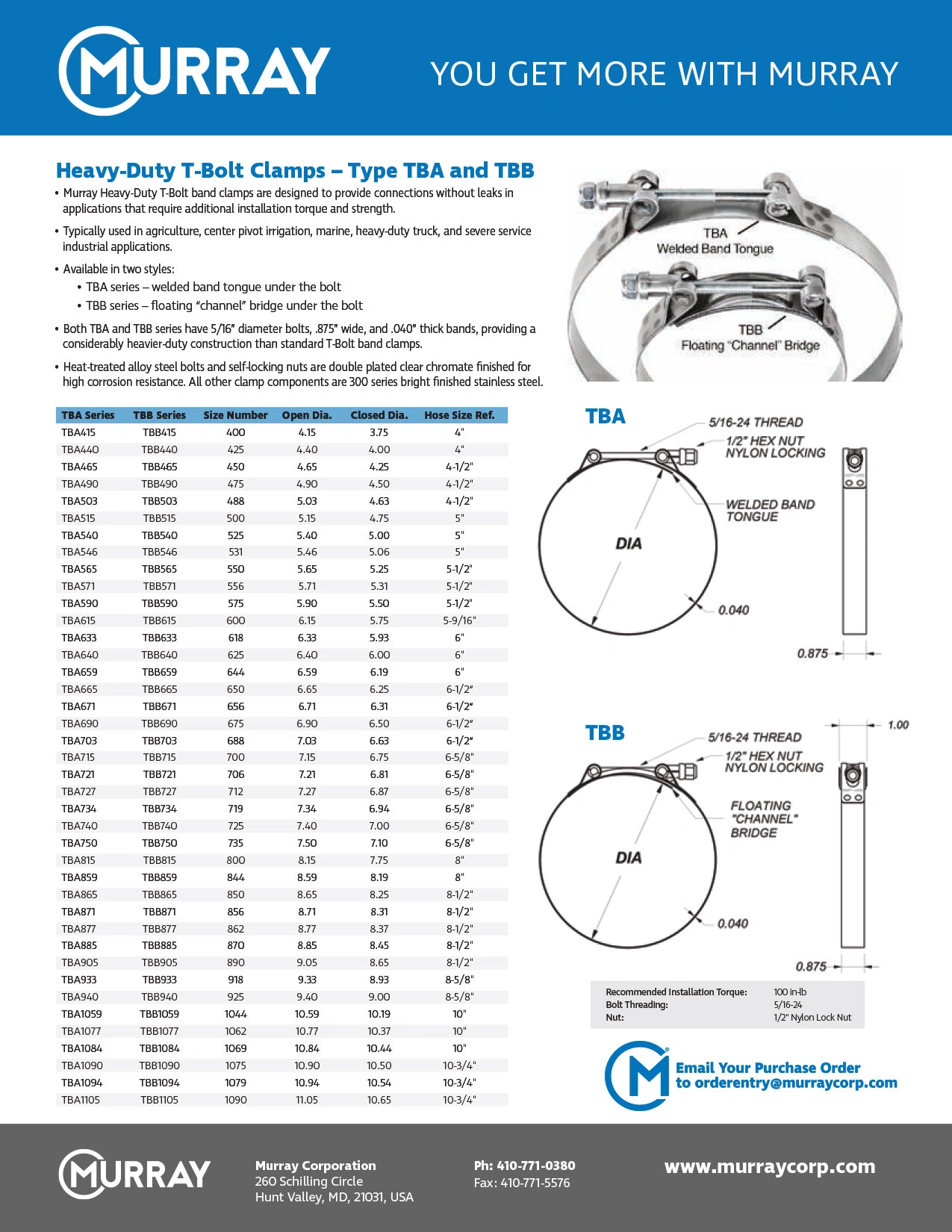 Heavy Duty T-Bolt Clamps