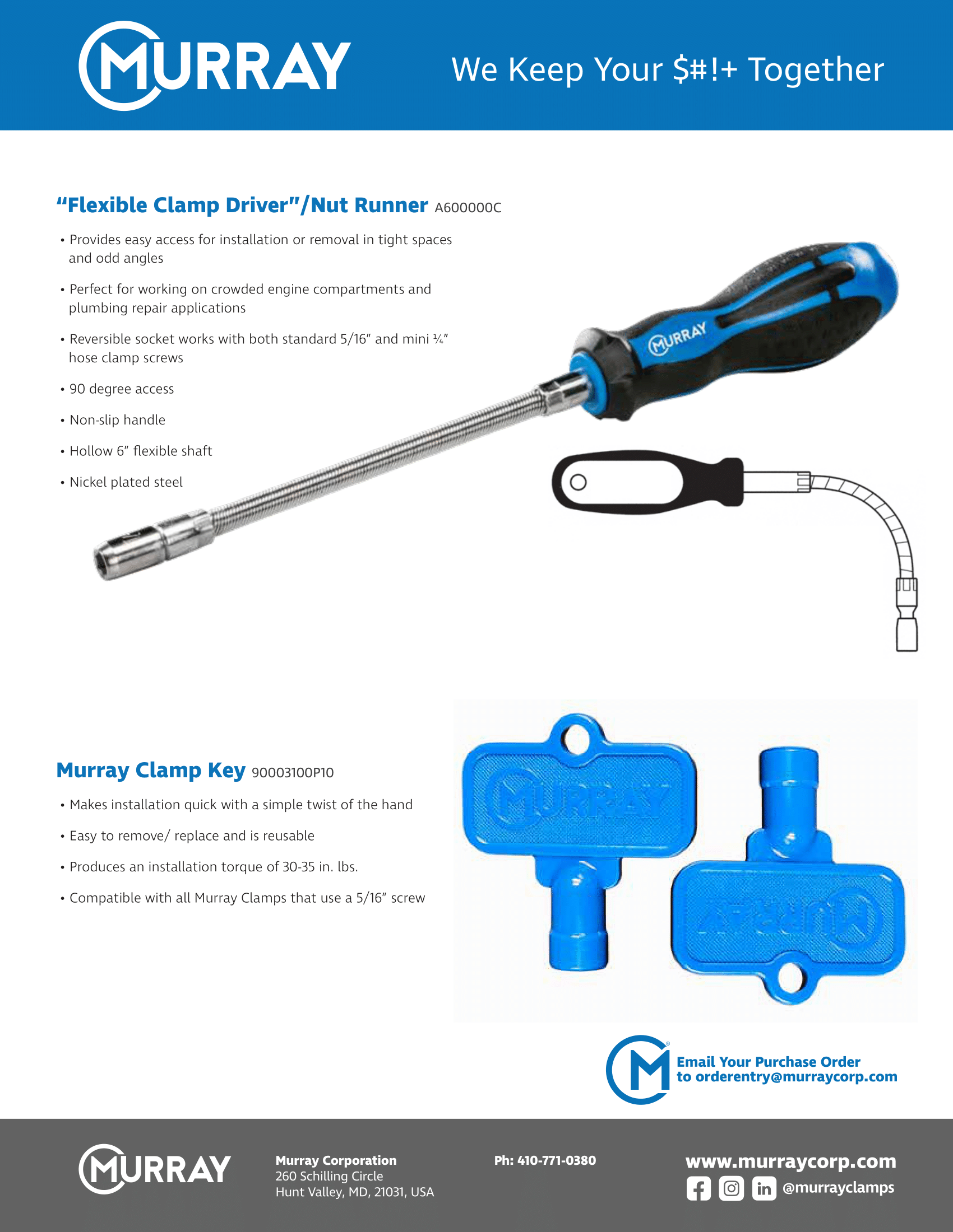 Industrial Clamp Key Tools