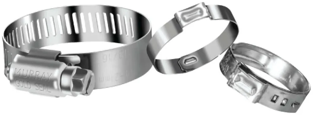 Murray worm drive and pinch clamps