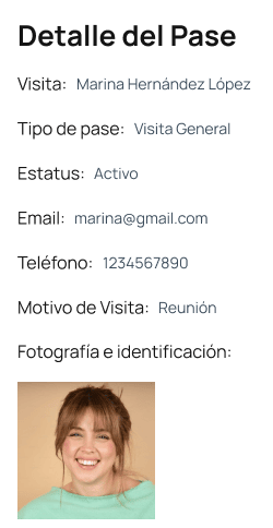 pase de acceso digital