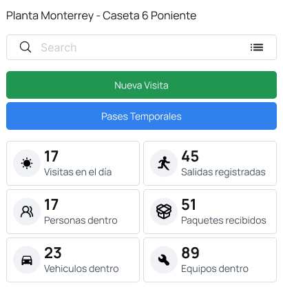 software control registro de visitantes