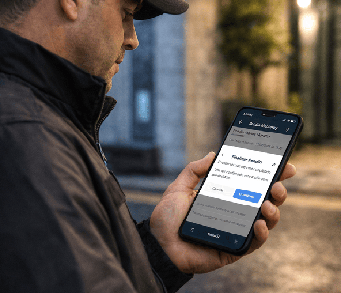 cómo funciona el software para guardias de seguridad
