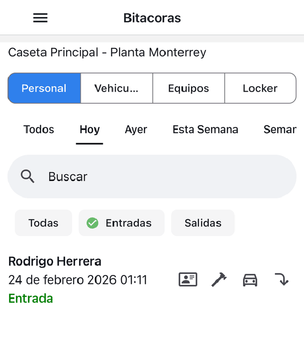 registro de acceso de contratistas