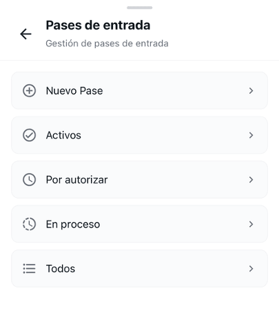 registro control de visitas