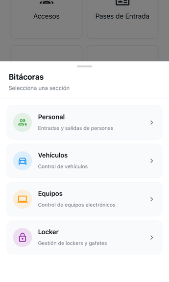 bitácora de acceso digital