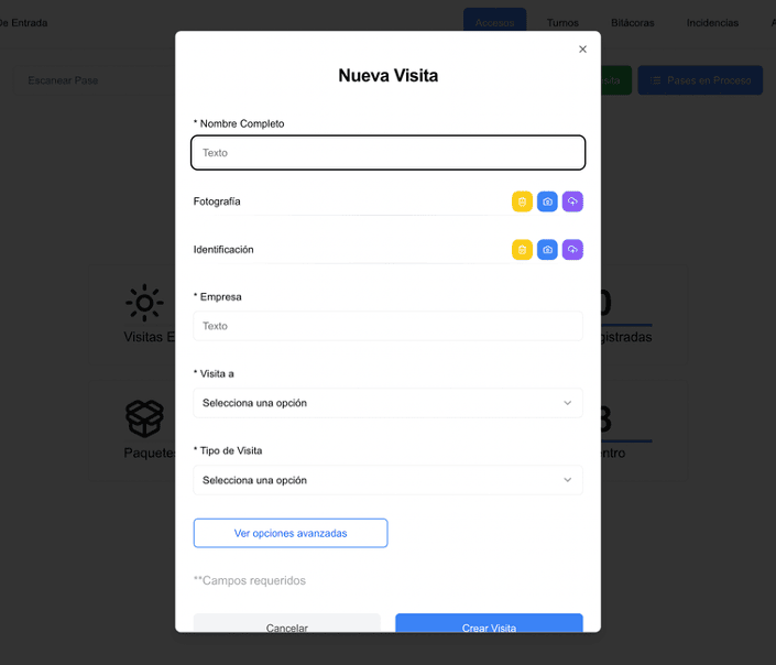 software para gestión de visitantes