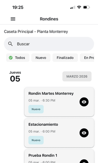 app de control de rondines