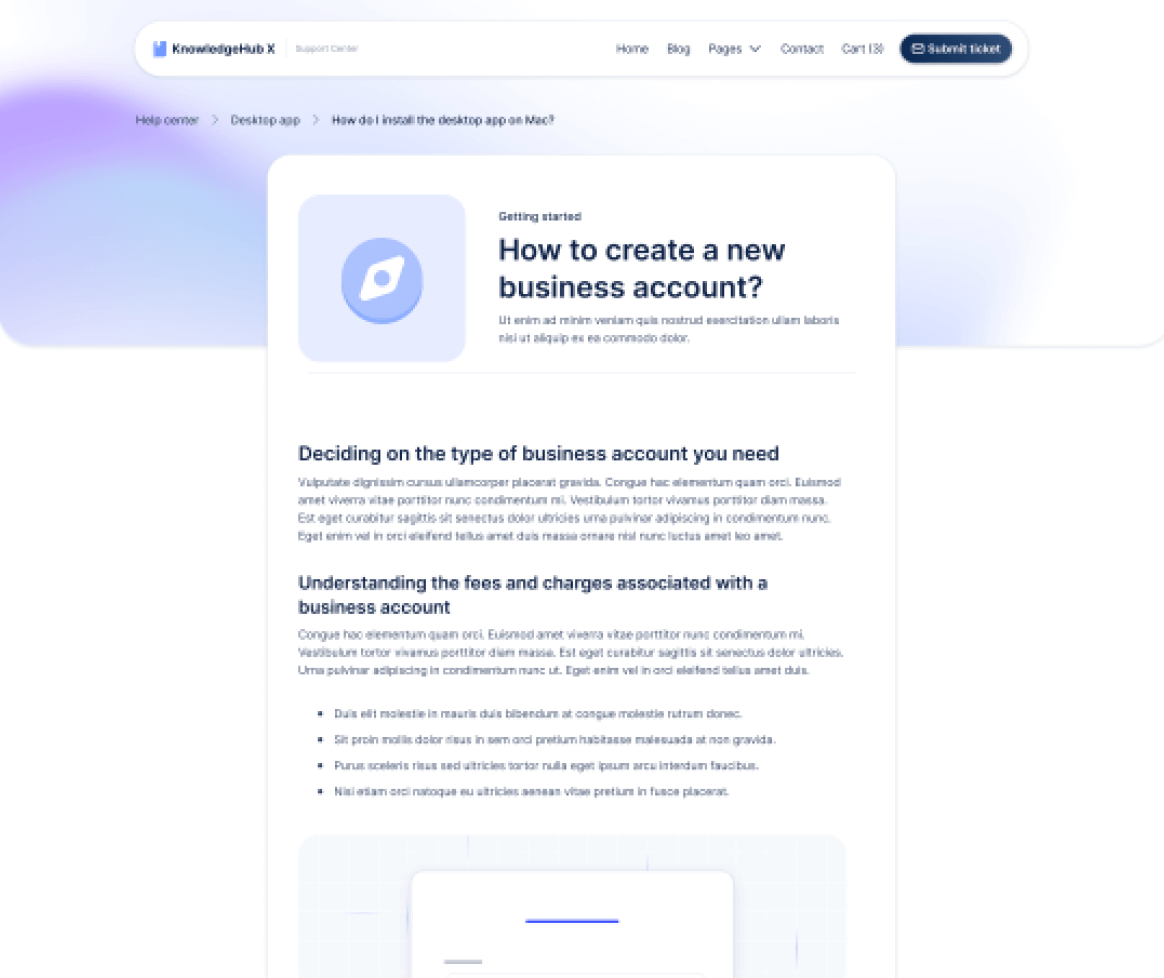 KnowledgeHub X - Help Center Single V1 Page - Help Center Webflow Template