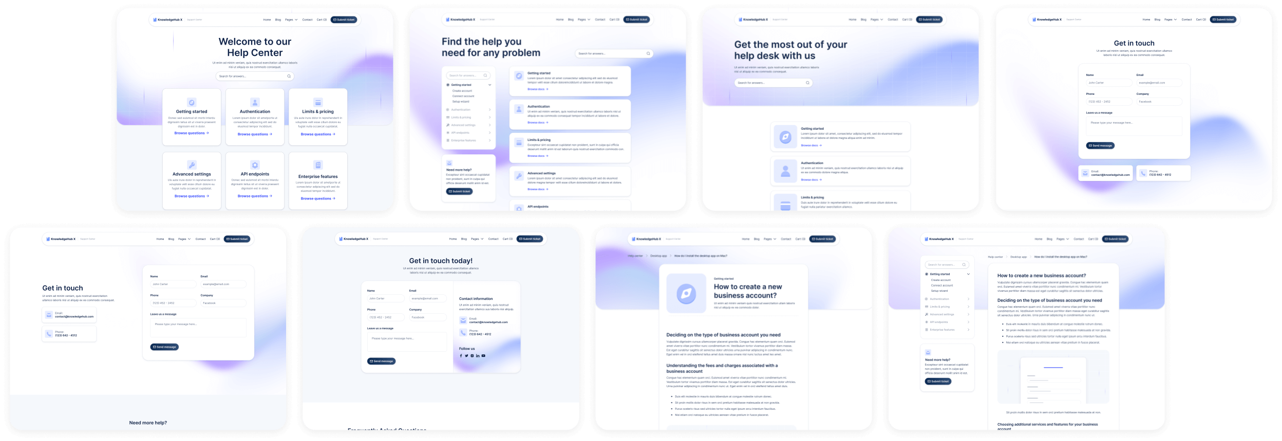 KnowledgeHub X - Buy Now On Webflow - Help Center Webflow Template