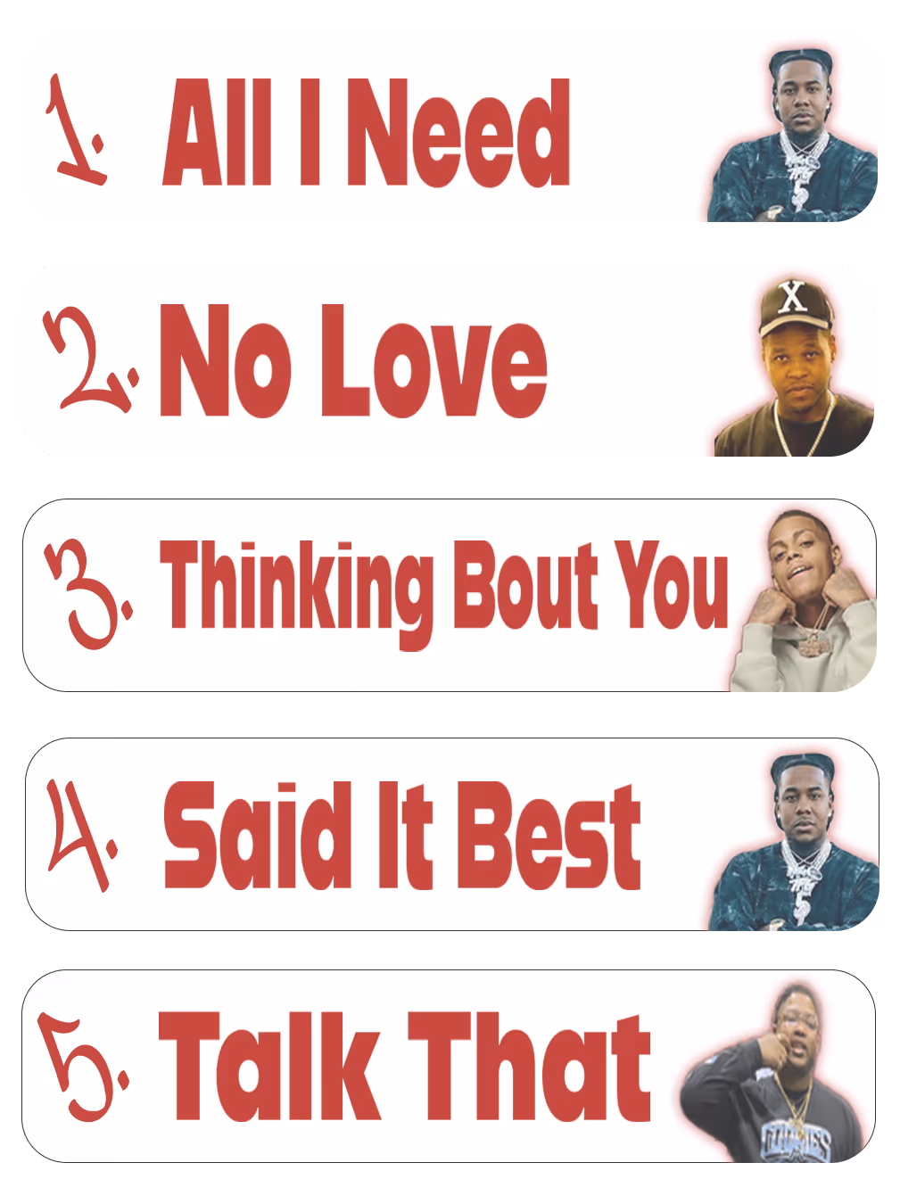 OakA HeatCheck Top 5 songs