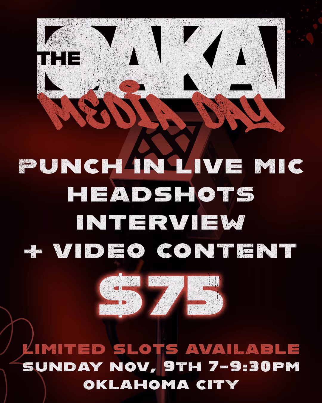 OakA Media Day flyer