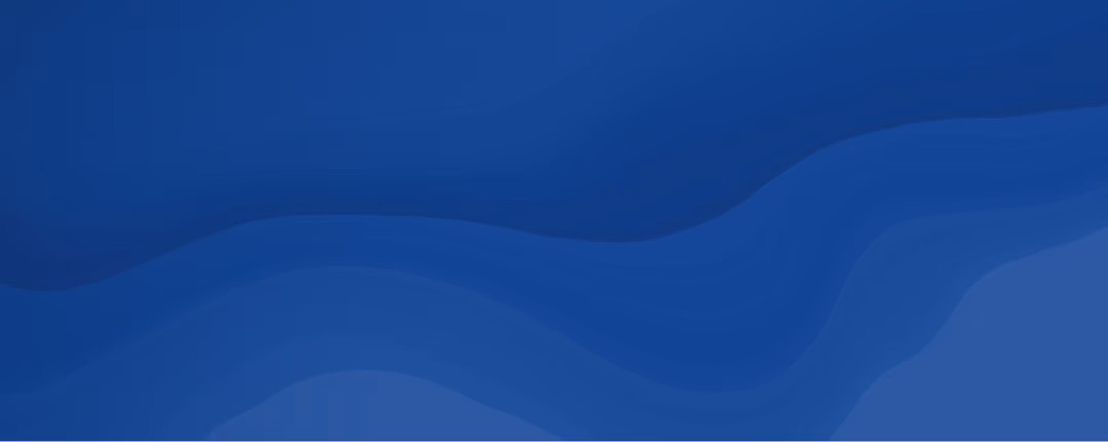 Abstract background with layered blue waves creating a smooth gradient effect.