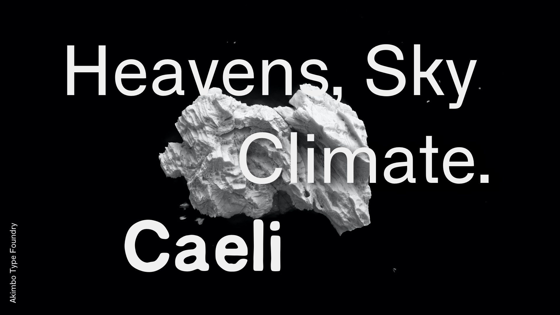 Heavens, Sky, Climate. Caeli by Akimbo Type Foundry header image