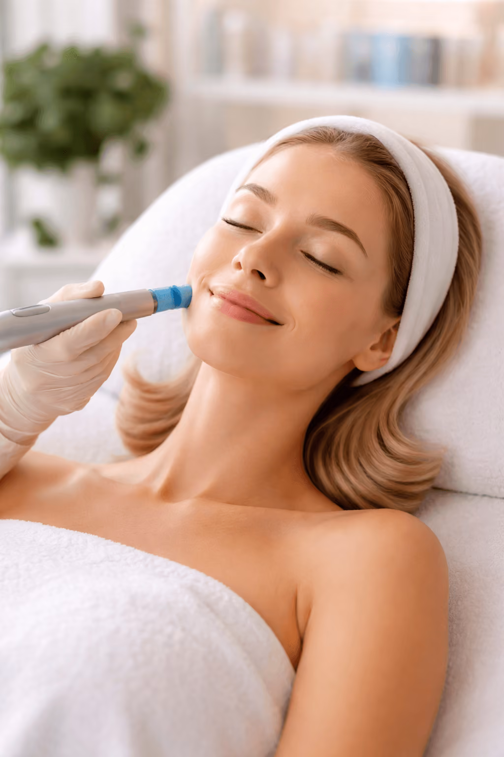 HydraFacial treatment for sensitive, redness-prone skin at Source of Health in Scottsdale, Arizona