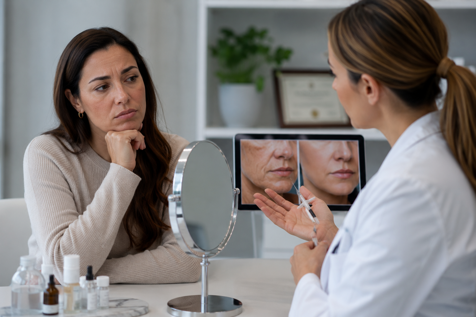 Facial aesthetics consultation and treatment planning in Scottsdale, Arizona