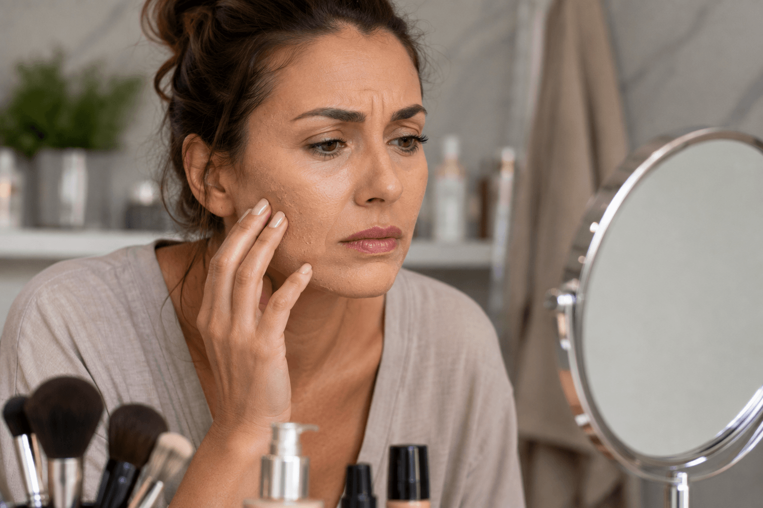 Dermaplaning treatment for dry, dull skin in Scottsdale, Arizona