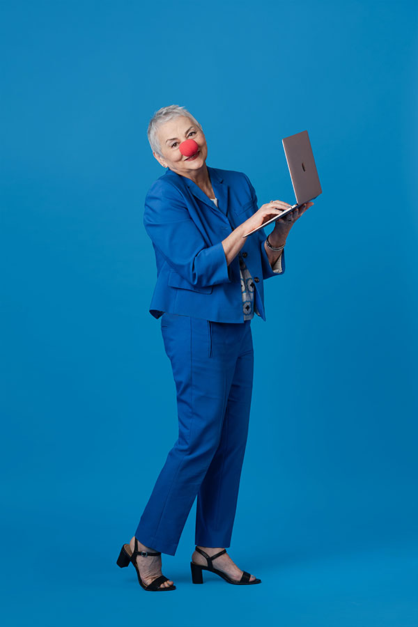 image of author speaking at an event