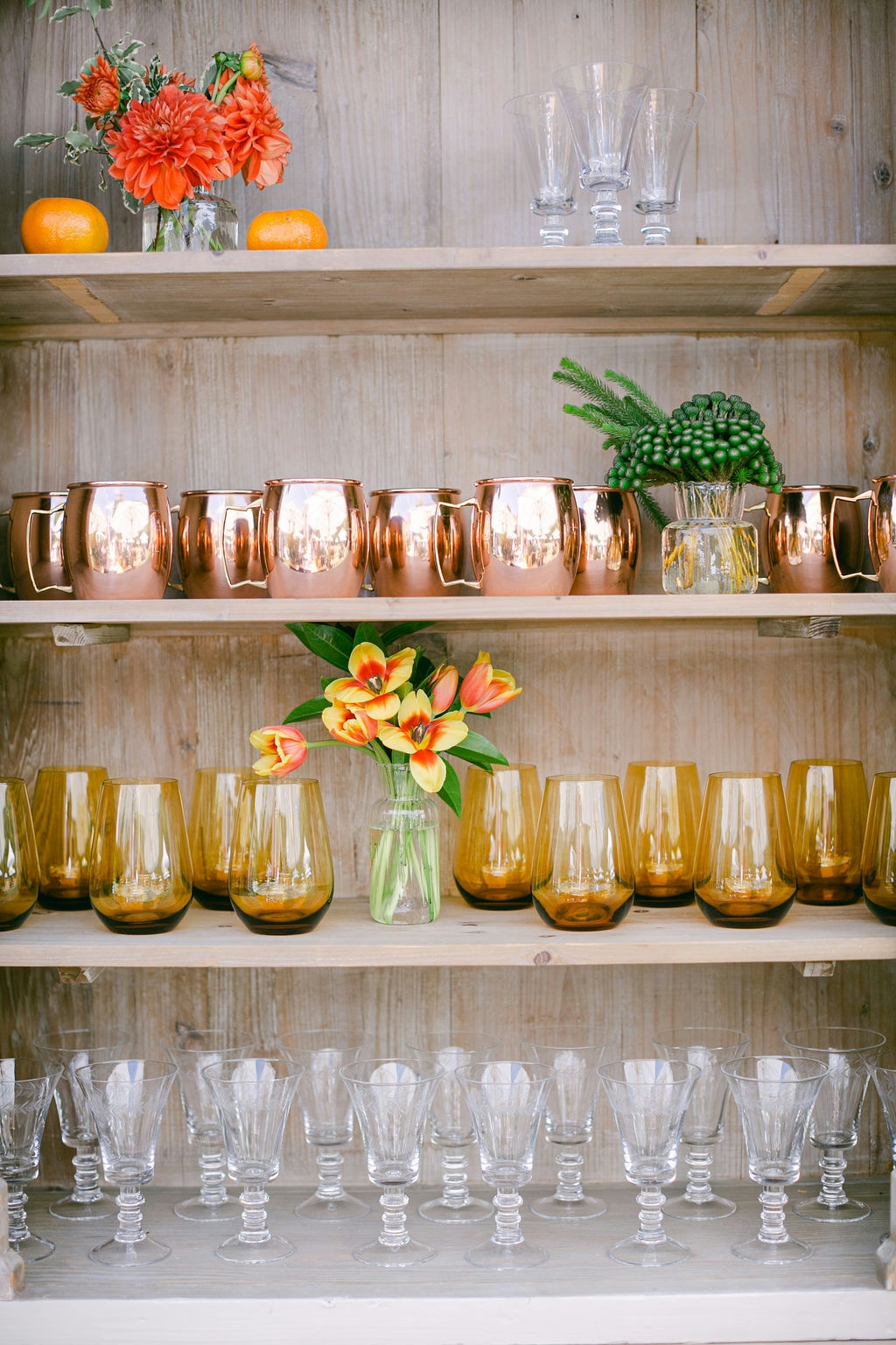 Image of glassware at baby shower