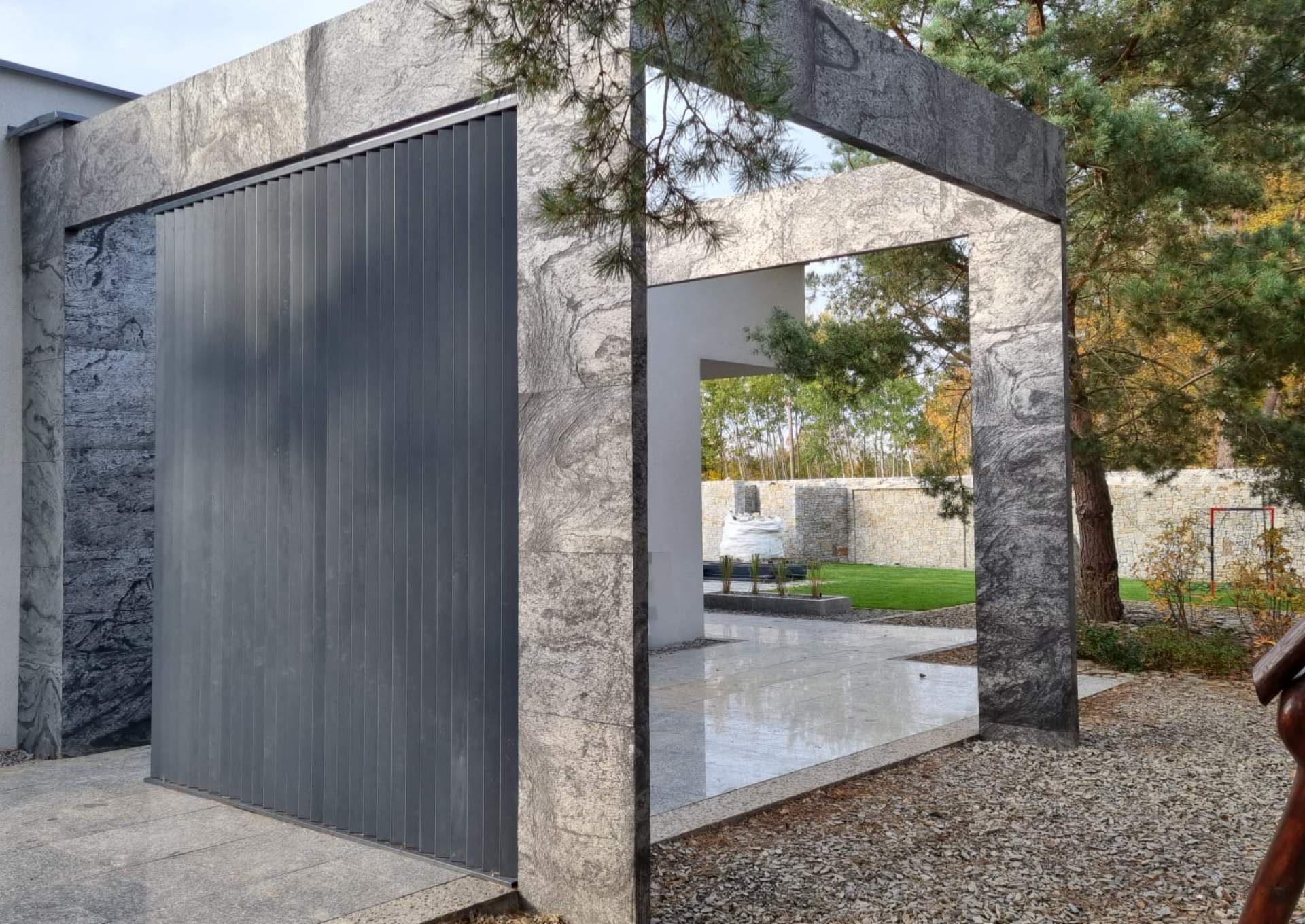 River Grey stone cladding - architectural enhancement for Scottish commercial spaces