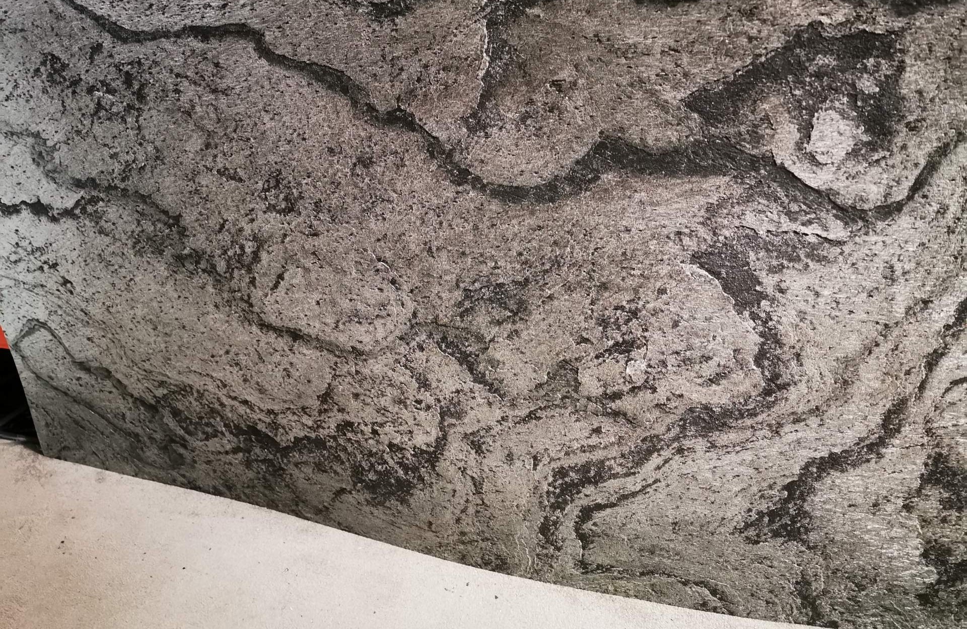 River Grey natural stone cladding - geometric linear patterns detail