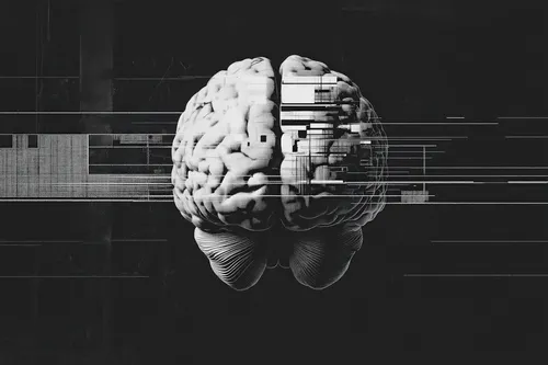 Glitched Brain Artwork