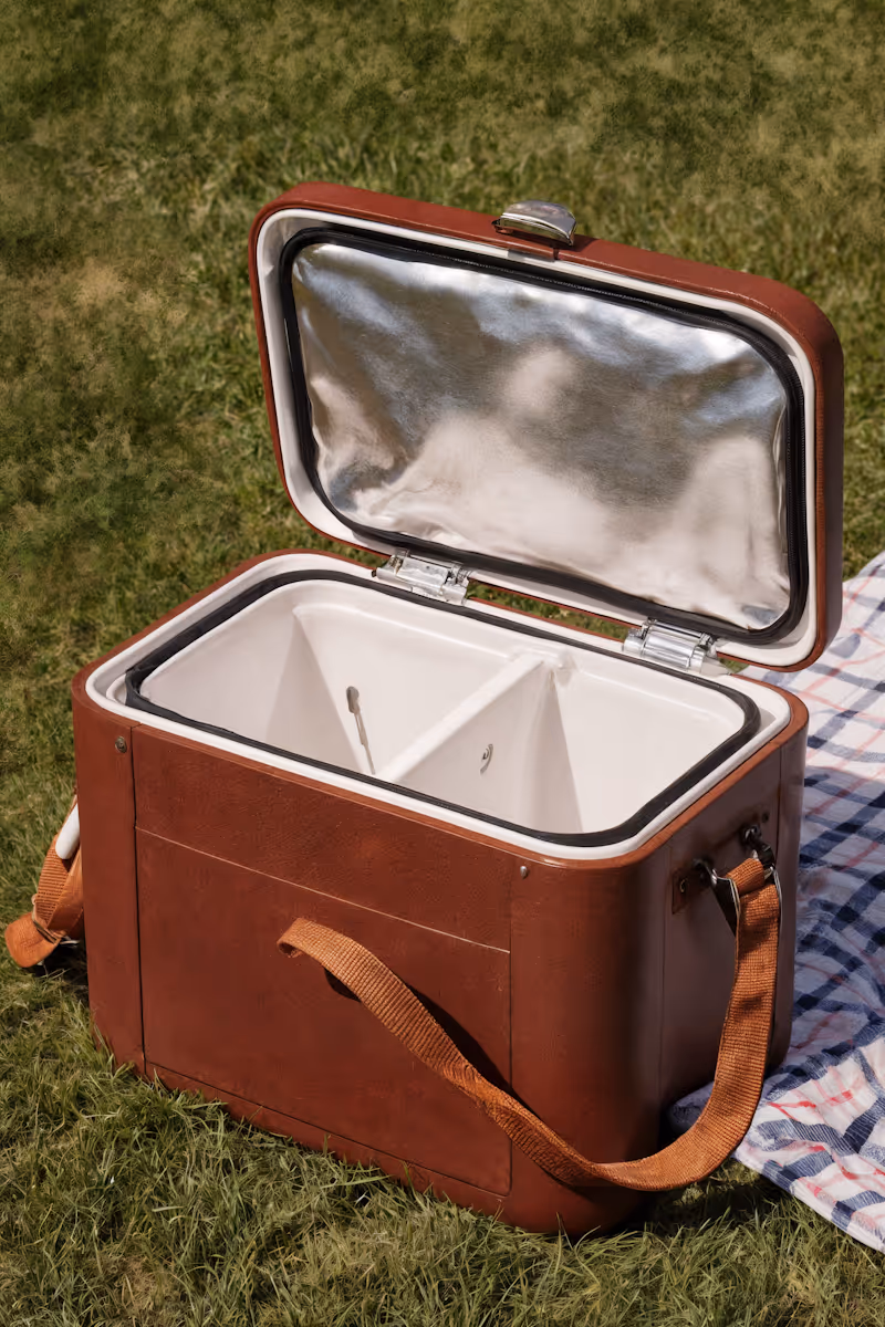 Vintage Leather Cooler