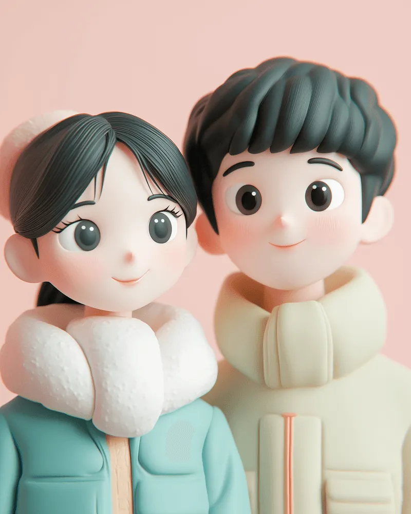 Cartoon Couple Portrait