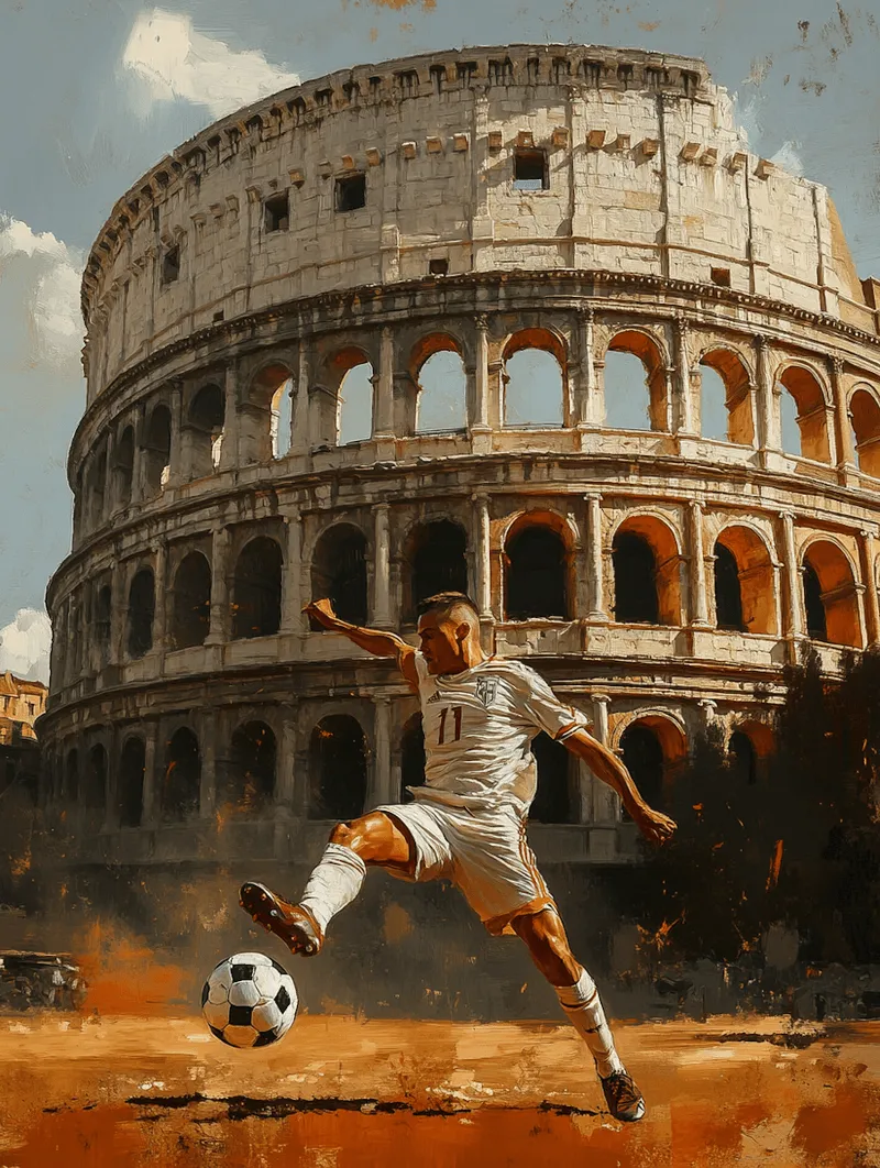  Soccer Action in Rome