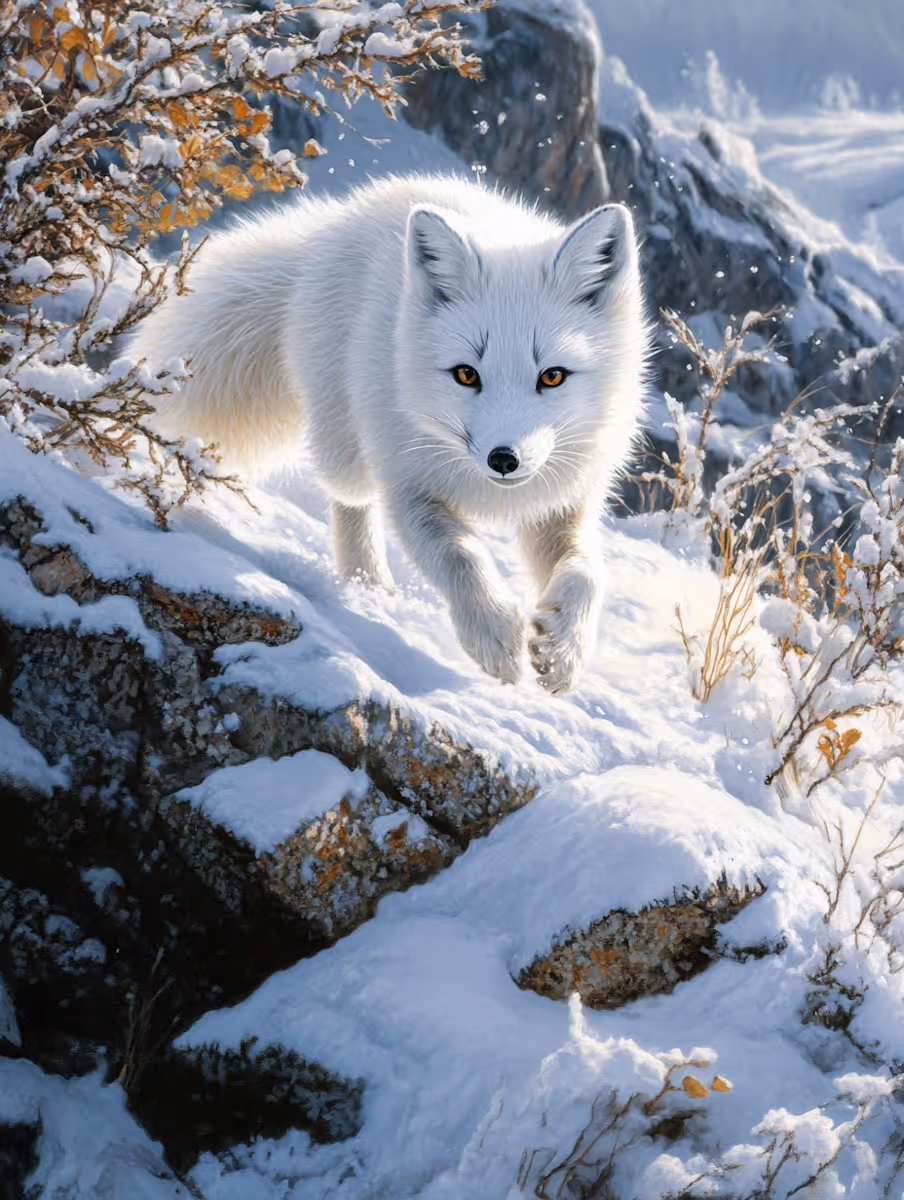  Arctic Fox in Snow